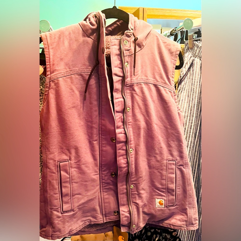Purple Carhartt Hooded Vest
